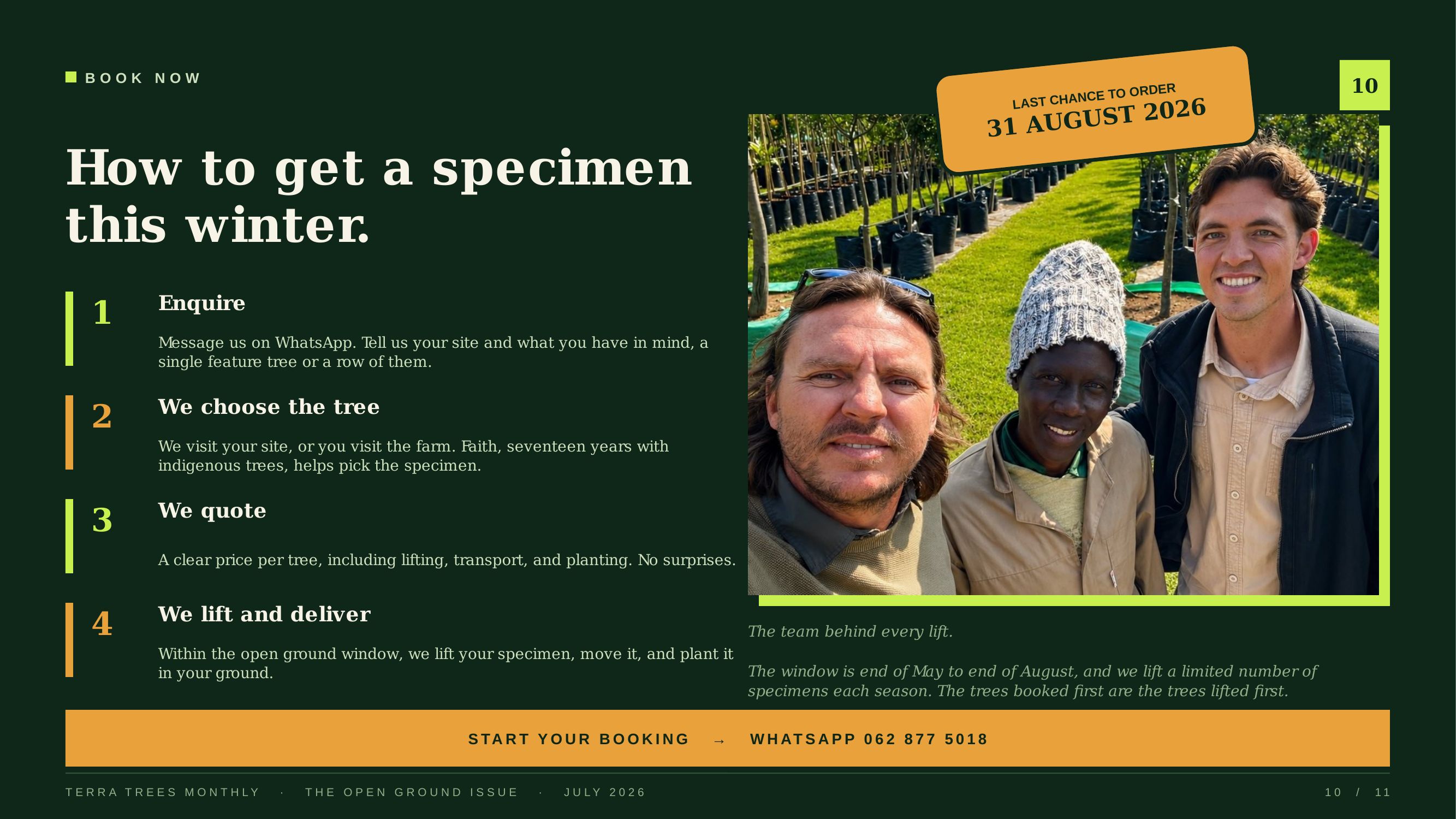 How to get a specimen this winter — four steps
